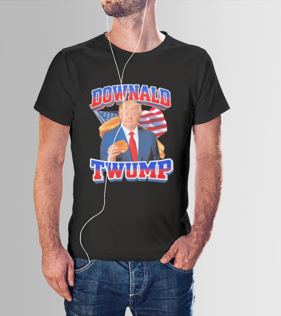 Downald Twump American Flag Toast Staple T-Shirt