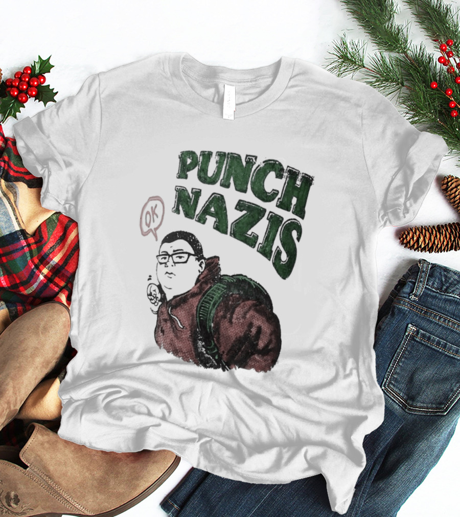 Punch Nazis OK Student Lake Zurich High School T-Shirt