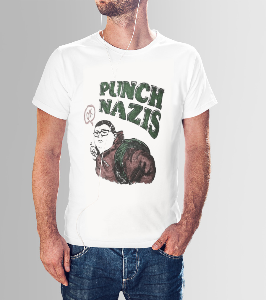 Punch Nazis OK Student Lake Zurich High School T-Shirt