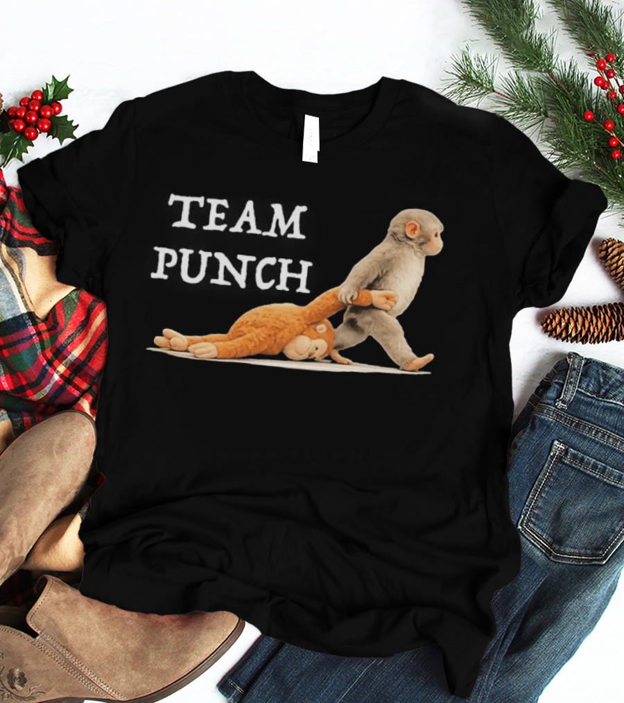 Team Punch Baby Monkey Humor Trend T-Shirt