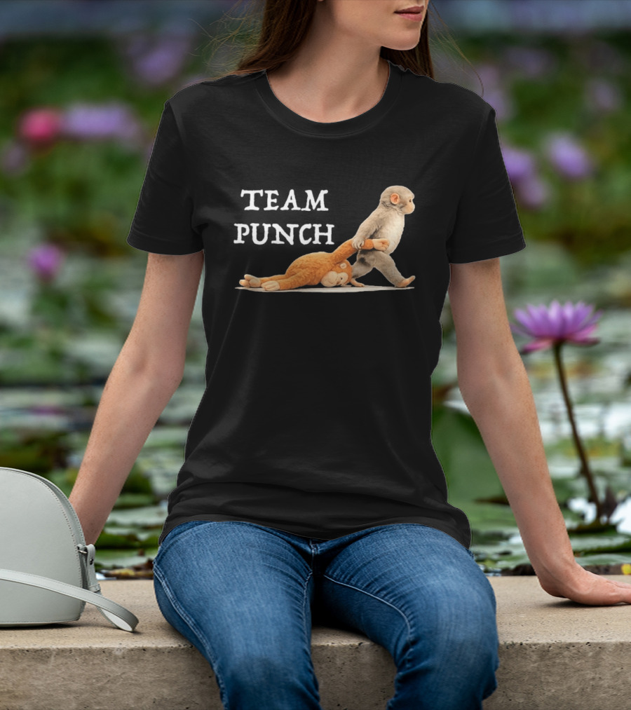 Team Punch Baby Monkey Humor Trend T-Shirt