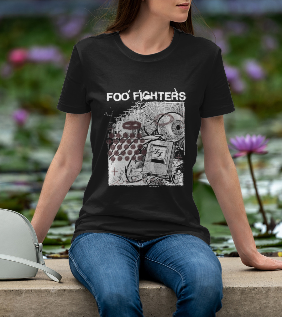 Foo Fighters Your Favorite Toy Album Abstract Pink Geometric T-Shirt