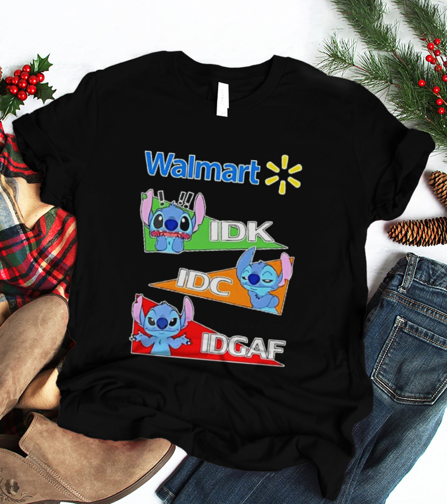 Walmart Stitch IDK IDC IDGAF T-Shirt