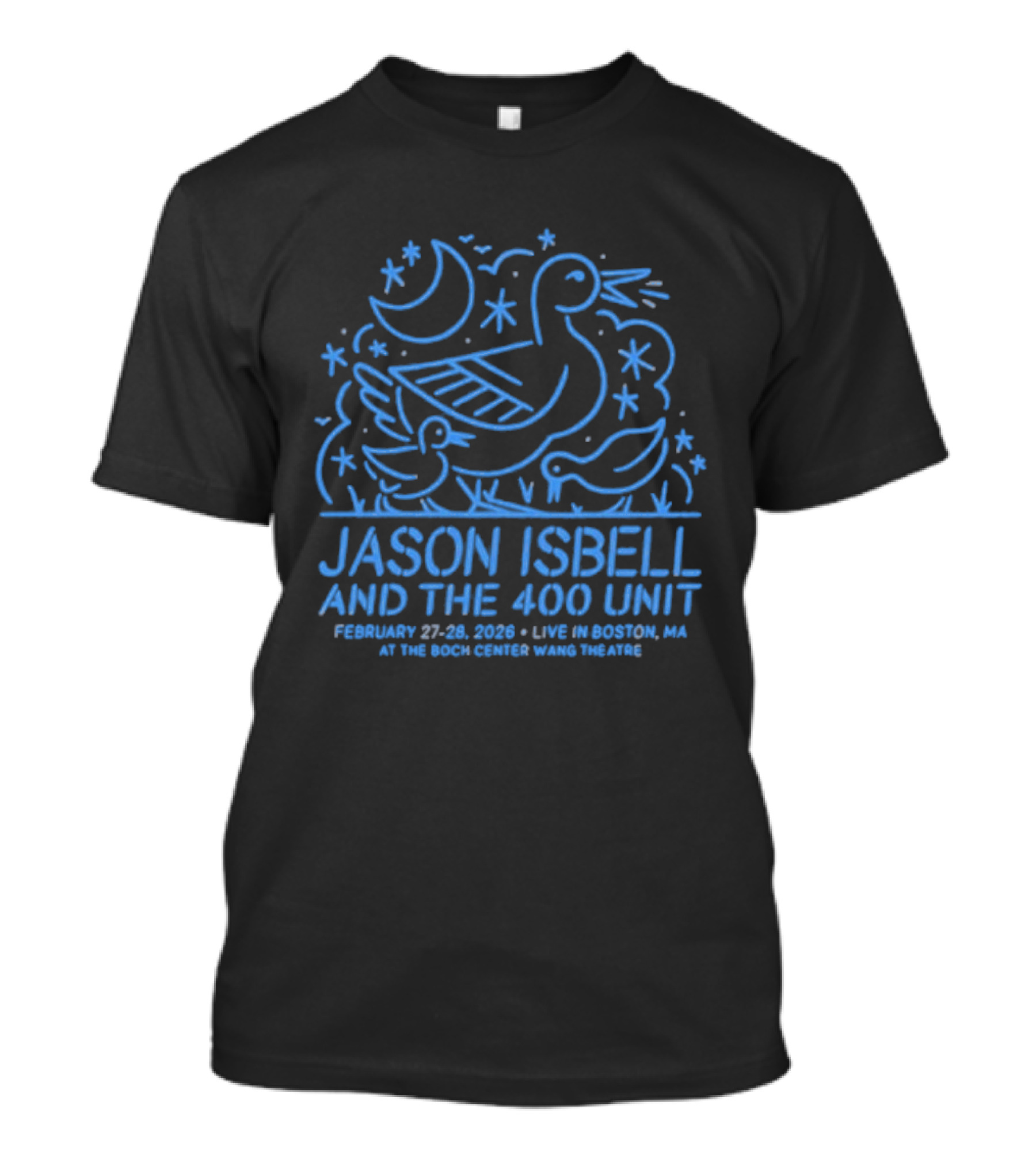 Jason Isbell And The 400 Unit Live Boston MA February 27 28 2026 Wilbur Theatre T-Shirt