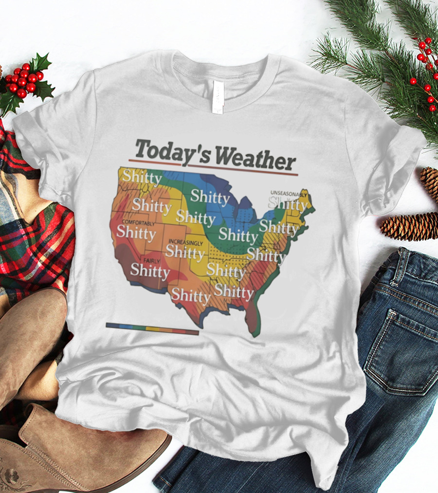 Today's Weather Shitty Map Alexander Skarsgard T-Shirt