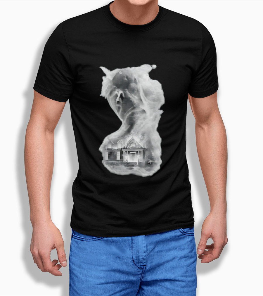 Regal Scream Haunted House Face Cloud T-Shirt
