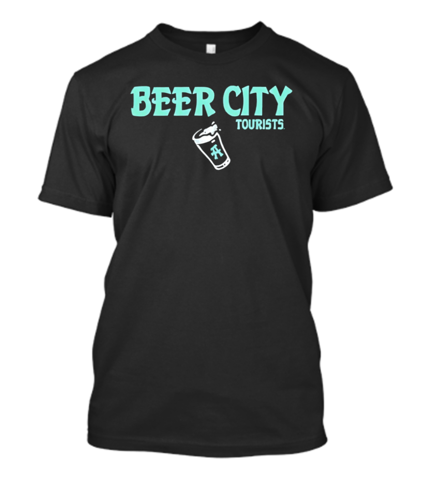 Beer City Tourists Pint Glass Fun Adventure T-Shirt