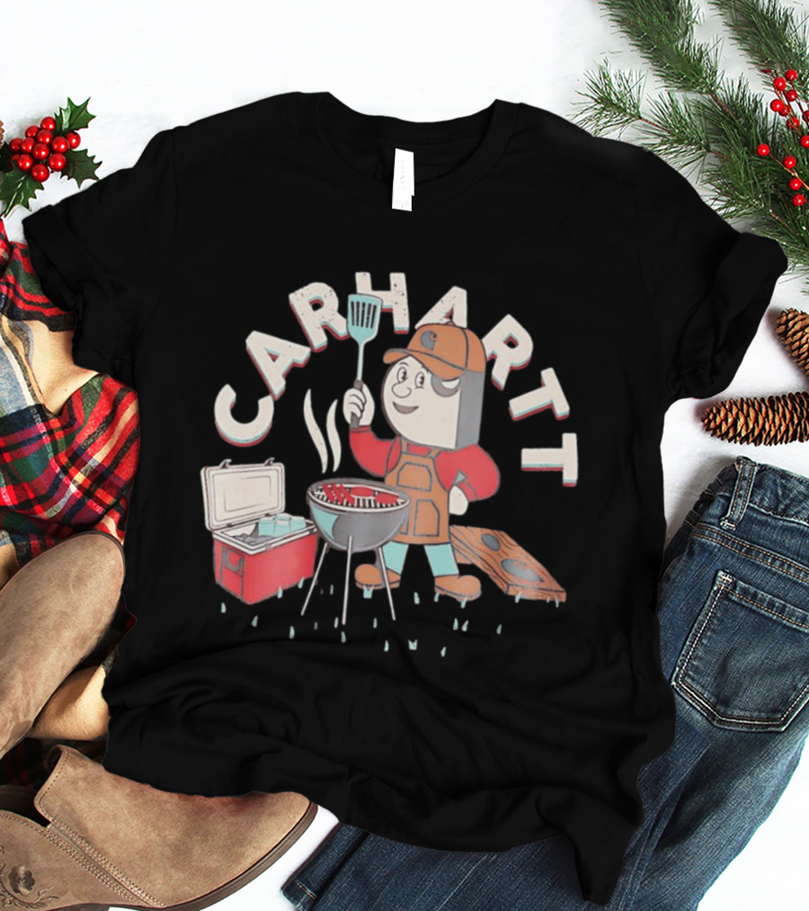 Carhartt BBQ Character With Grill And Cooler T-Shirt