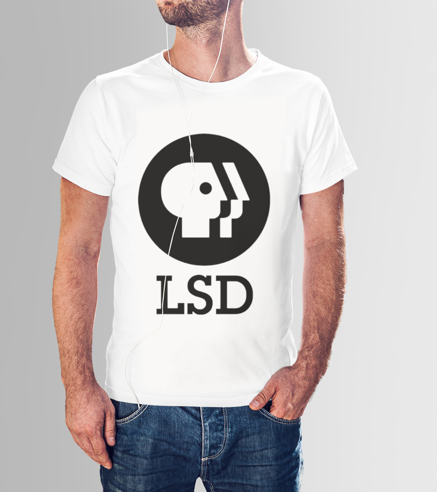 Dave Landau Wears LSD PBS T-Shirt