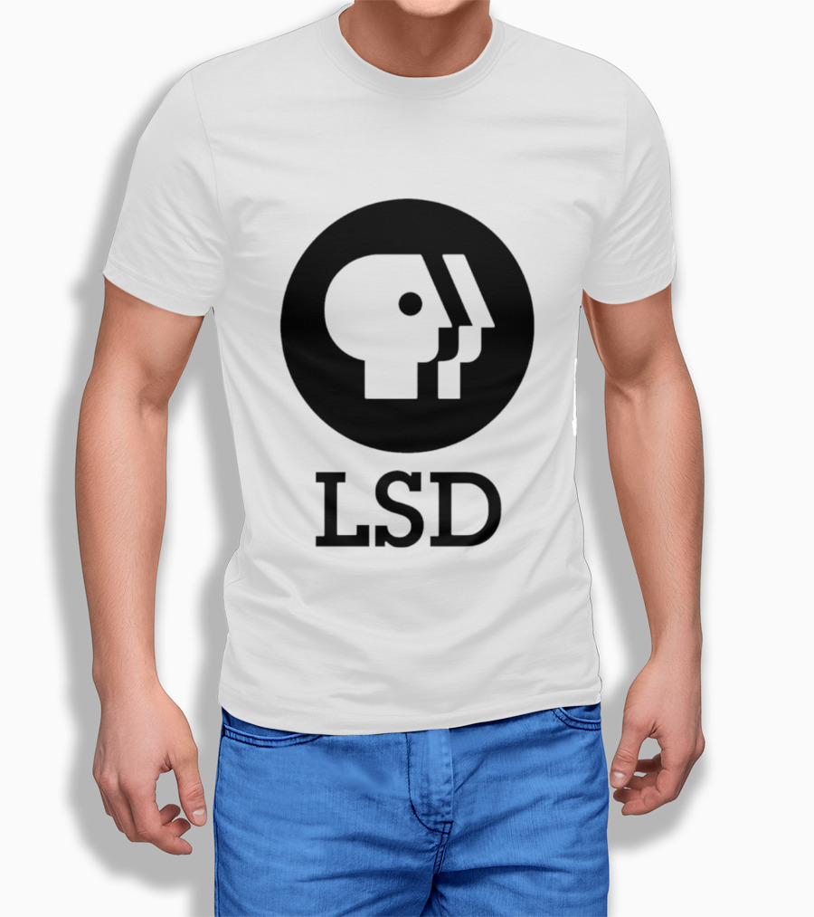 Dave Landau Wears LSD PBS T-Shirt