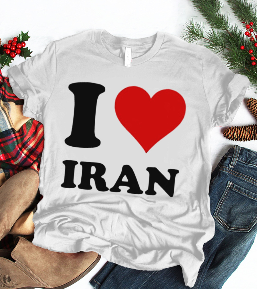 I Love Iran Heart Symbol Patriotic Expression T-Shirt