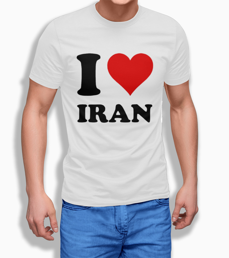 I Love Iran Heart Symbol Patriotic Expression T-Shirt