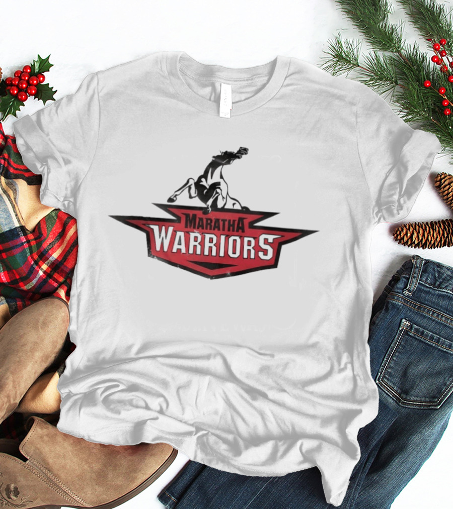 Maratha Warriors Historical Warhorse Emblem With Black T-Shirt
