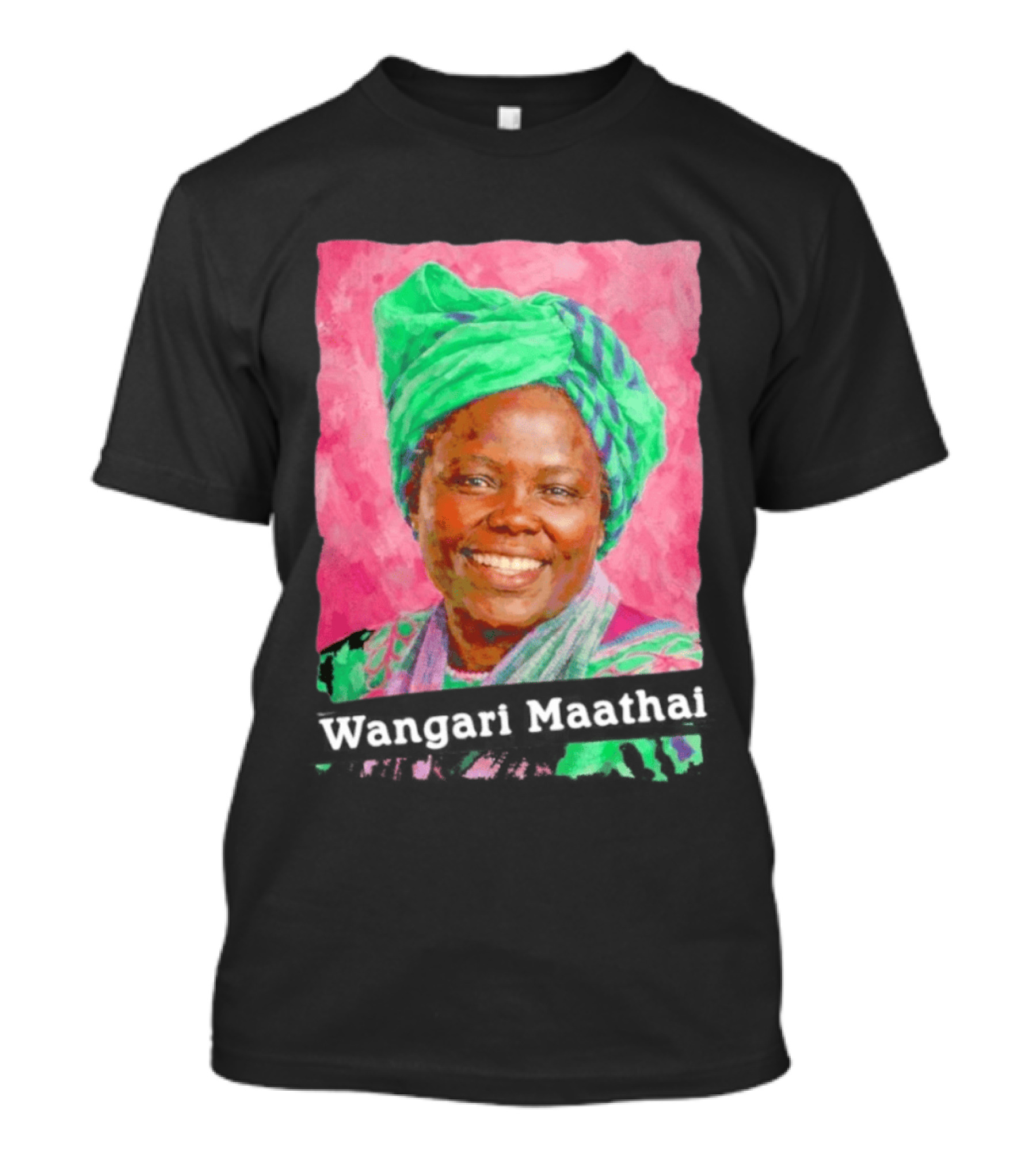 Wangari Maathai Green Turban T-Shirt