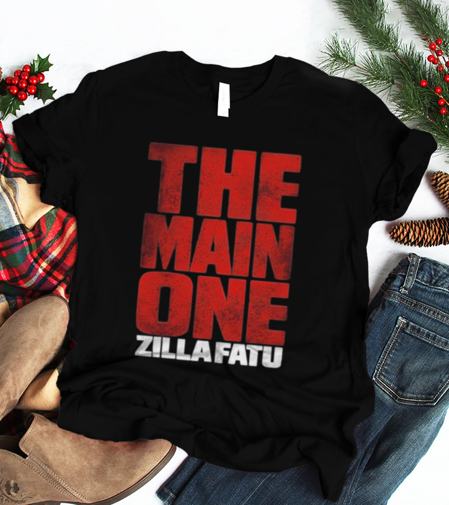 Zilla Fatu The Main One Bold Red T-Shirt