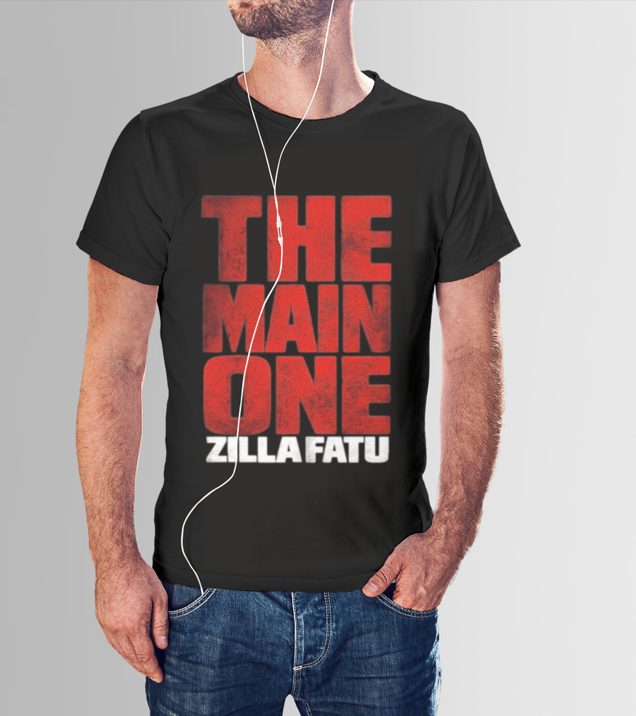 Zilla Fatu The Main One Bold Red T-Shirt