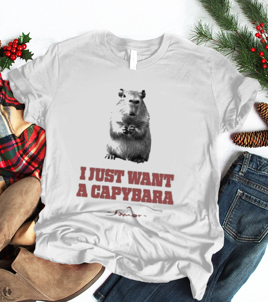 I Just Want A Capybara Dark T-Shirt