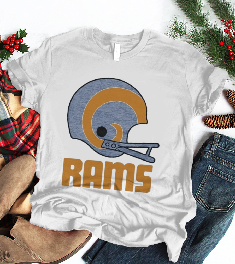 Rams Helmet Classic Football Team T-Shirt