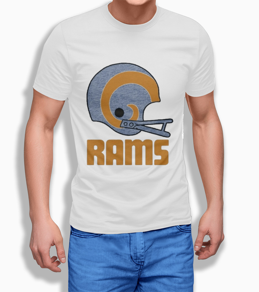 Rams Helmet Classic Football Team T-Shirt