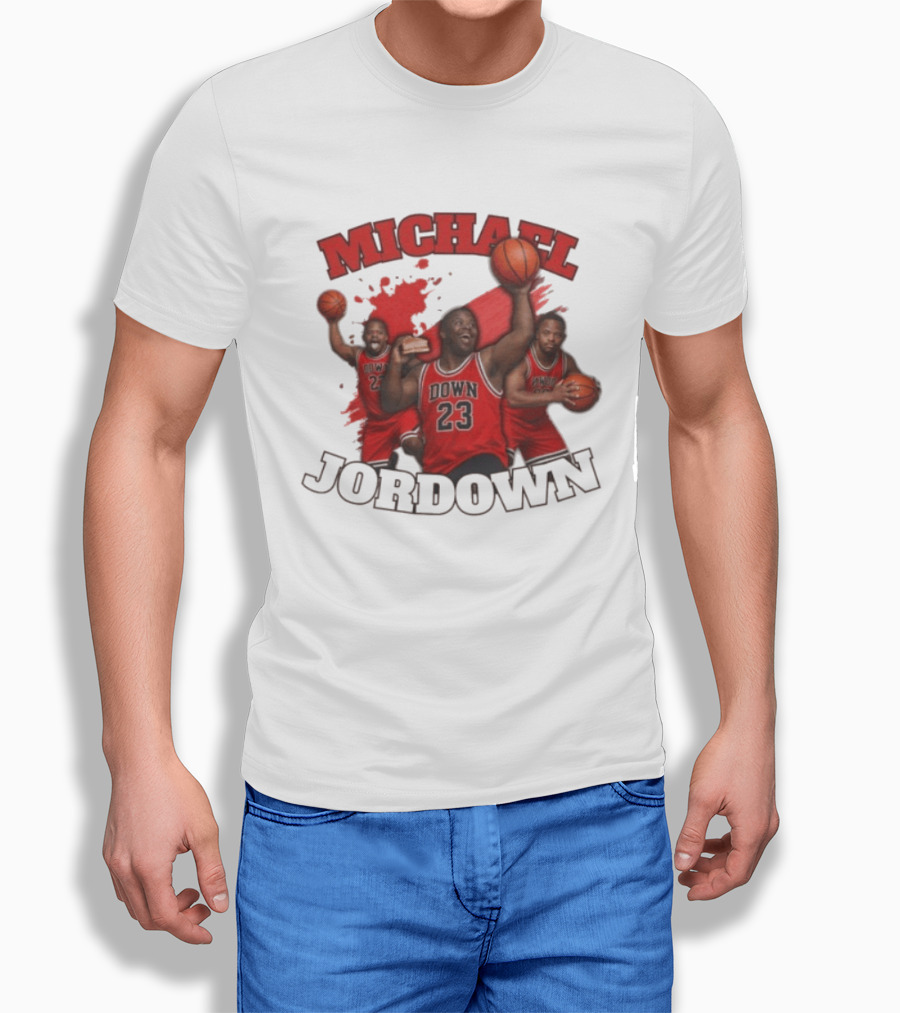 Michael Jordown Basketball Player 23 Red Jersey T-Shirt