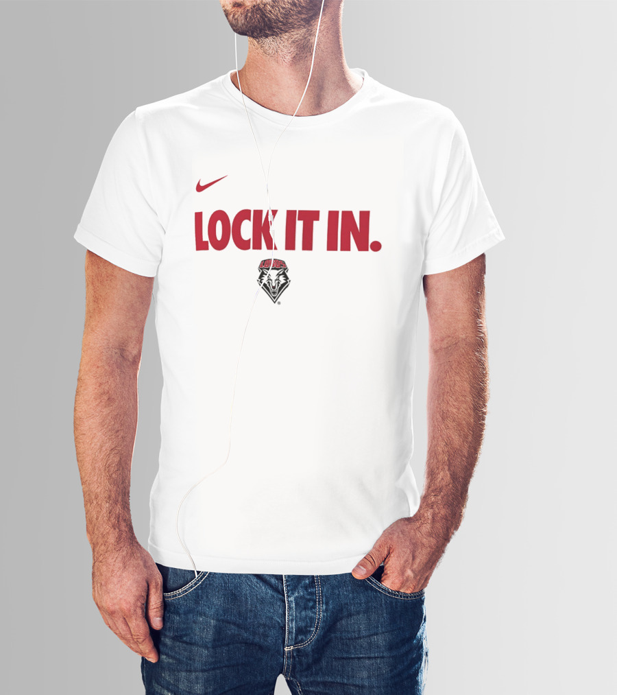 Nike New Mexico Lobos Lock It In 2026 WCC T-Shirt