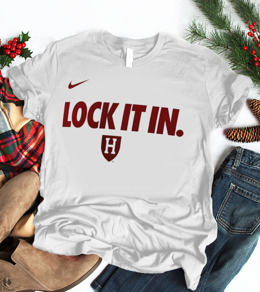 Nike Harvard Lock It In Crimson H T-Shirt