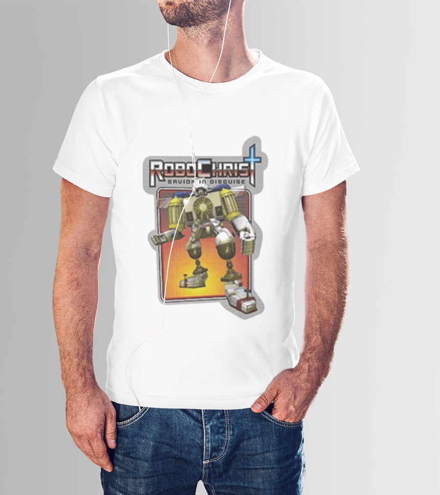 RoboChrist Savior In Disguise Transformer Robot Mashup T-Shirt