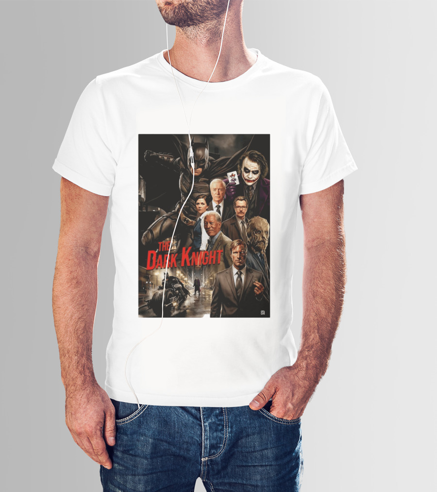 The Dark Knight Movie Characters Batman Joker Villains T-Shirt