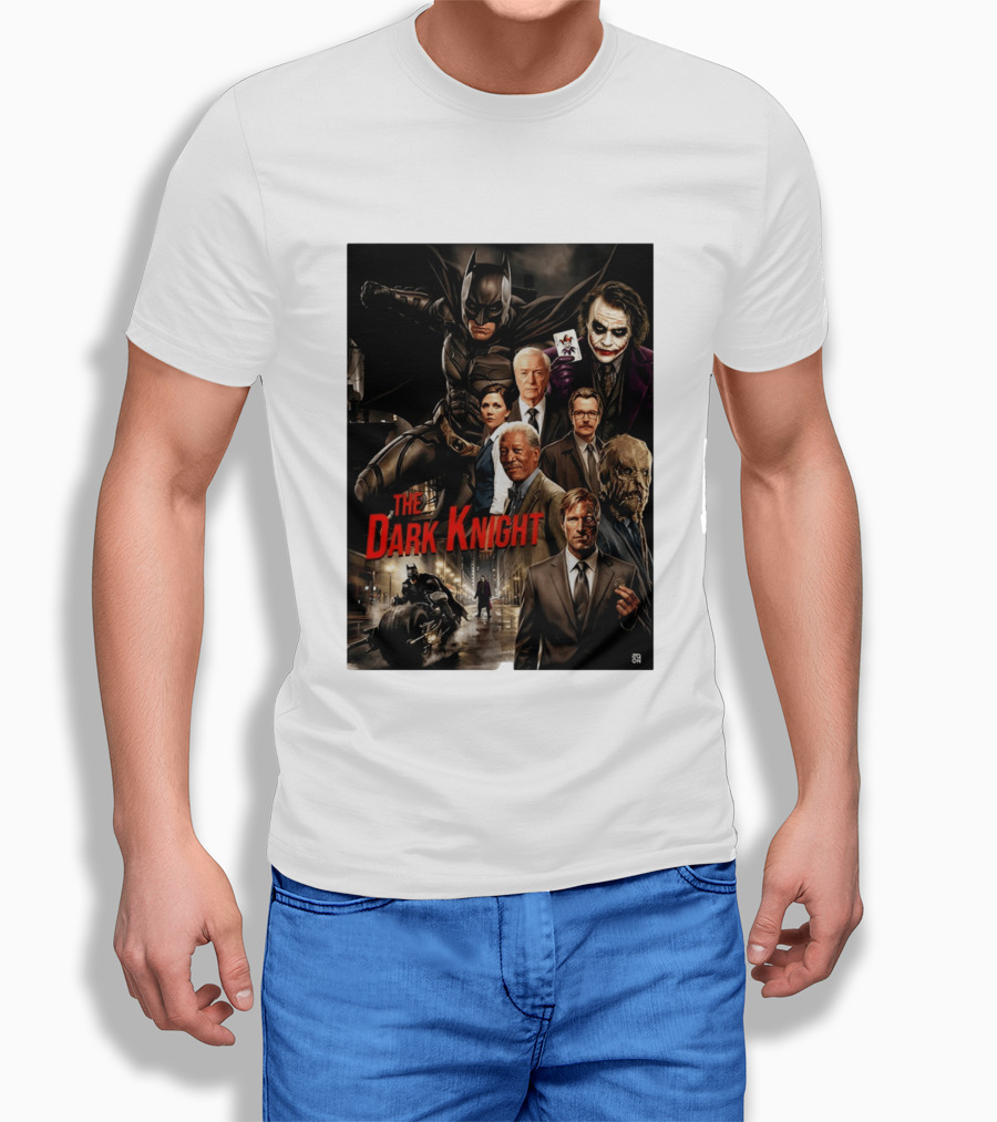 The Dark Knight Movie Characters Batman Joker Villains T-Shirt