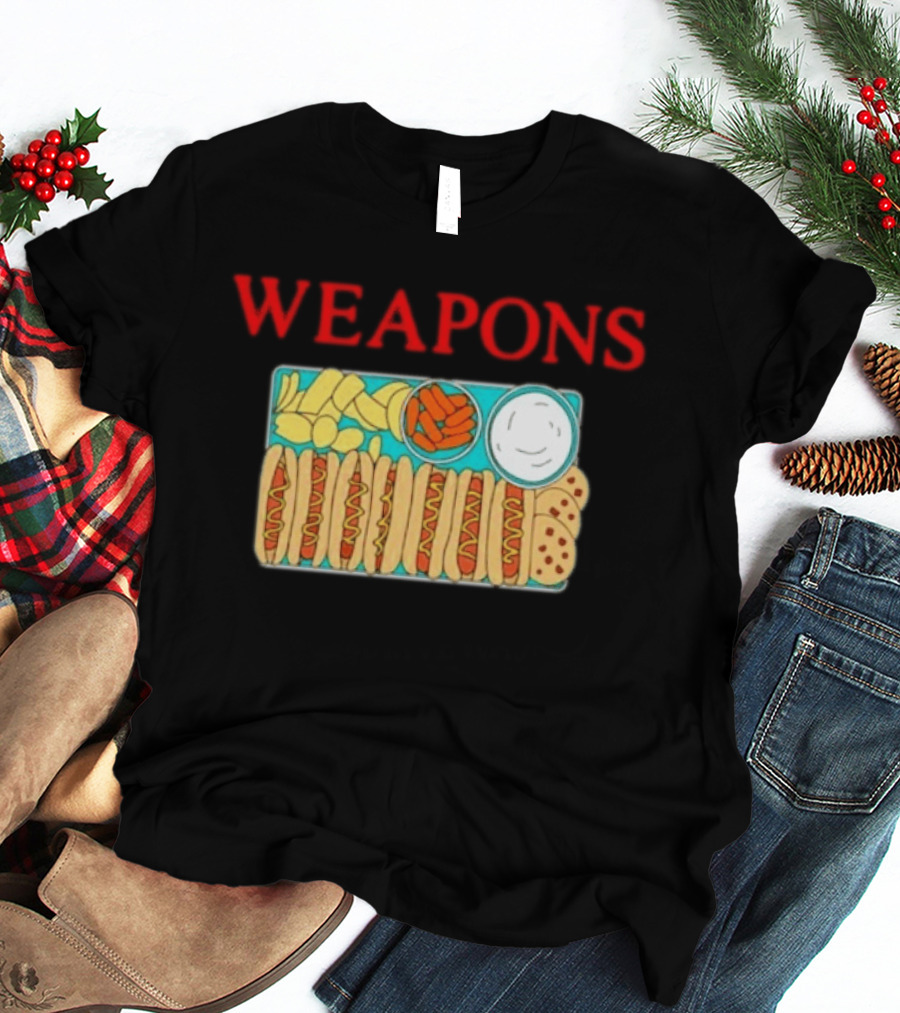 WEAPONS Hot Dog Platter With Chips And Dip T-Shirt