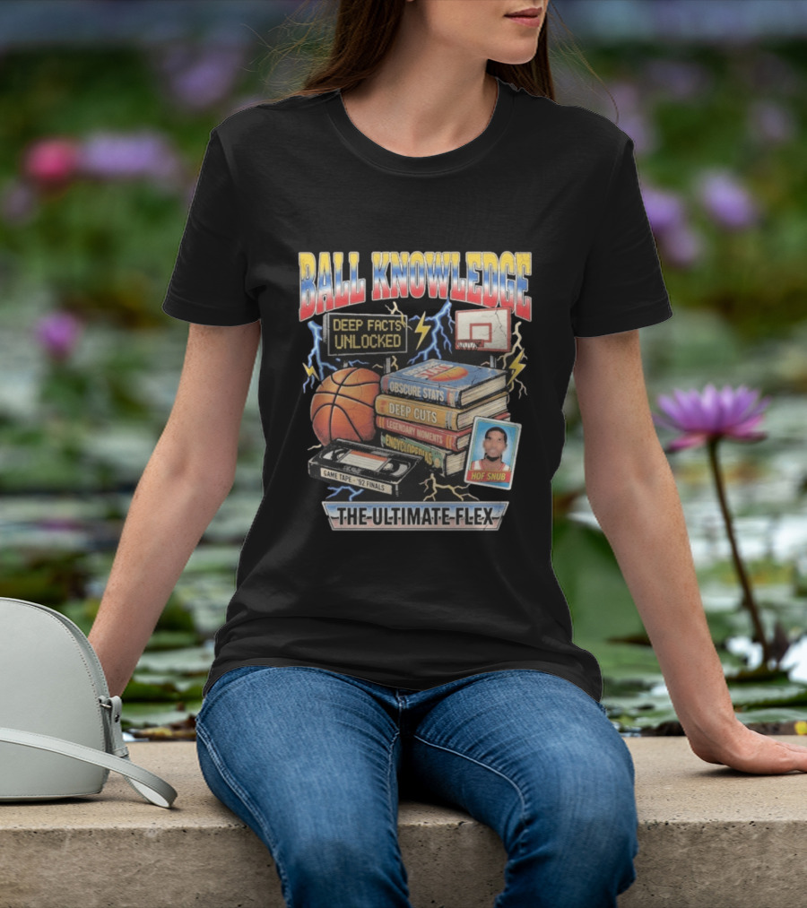 Ball Knowledge Deep Facts Obscure Stats Legendary Moments Encyclopedia Ultimate Flex T-Shirt