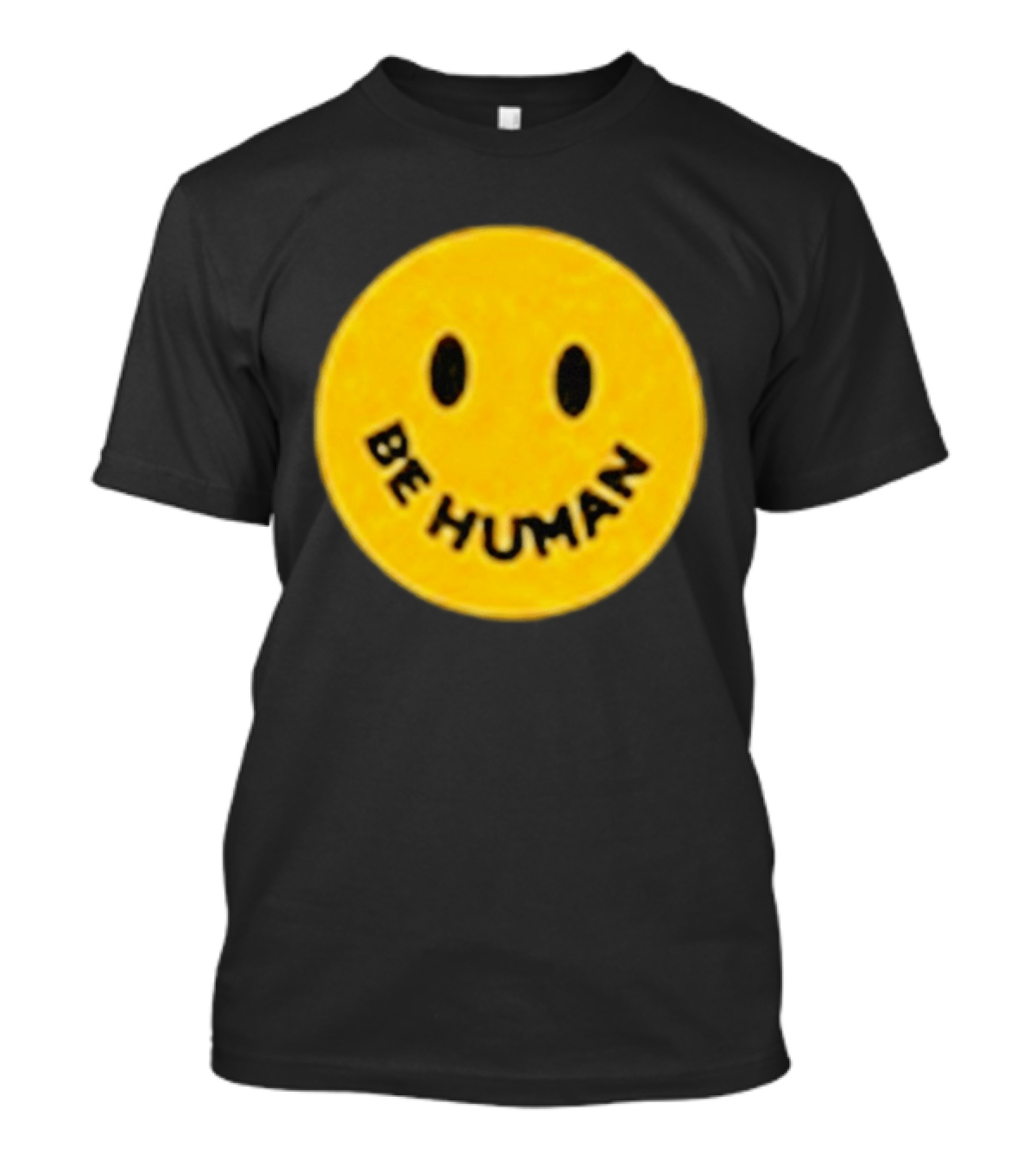 Brighten Be Human Yellow Smiley Face T-Shirt