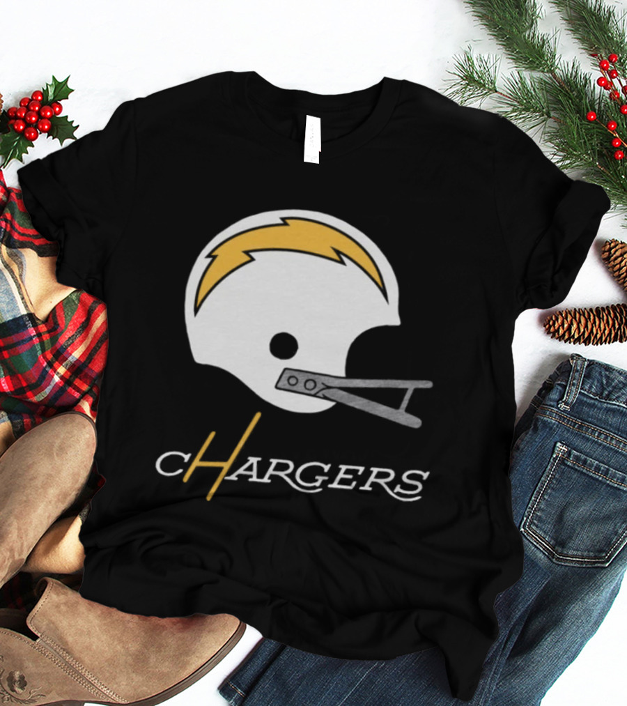 Los Angeles Chargers Big Helmet Football Team T-Shirt
