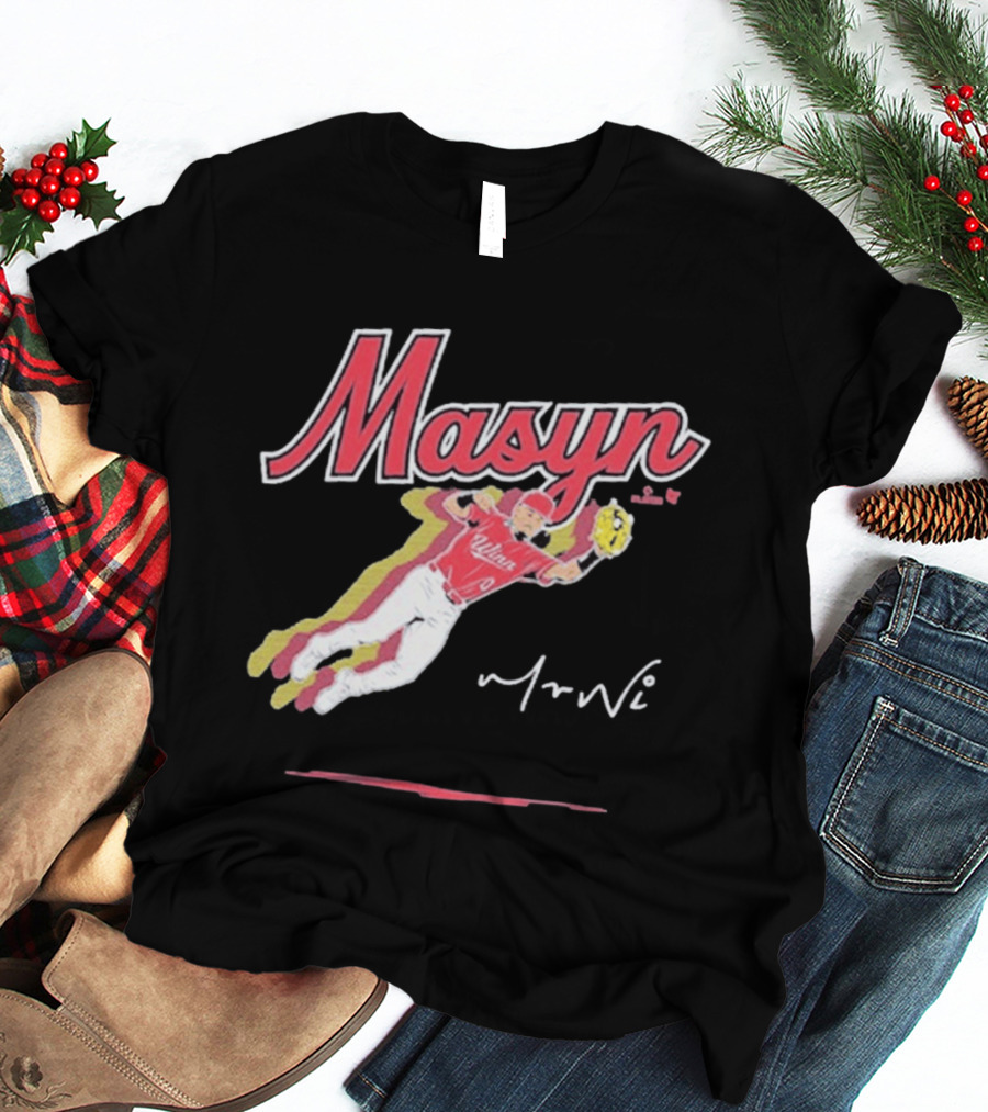 Masyn Winn Baseball Superstar Dynamic Action Pose T-Shirt