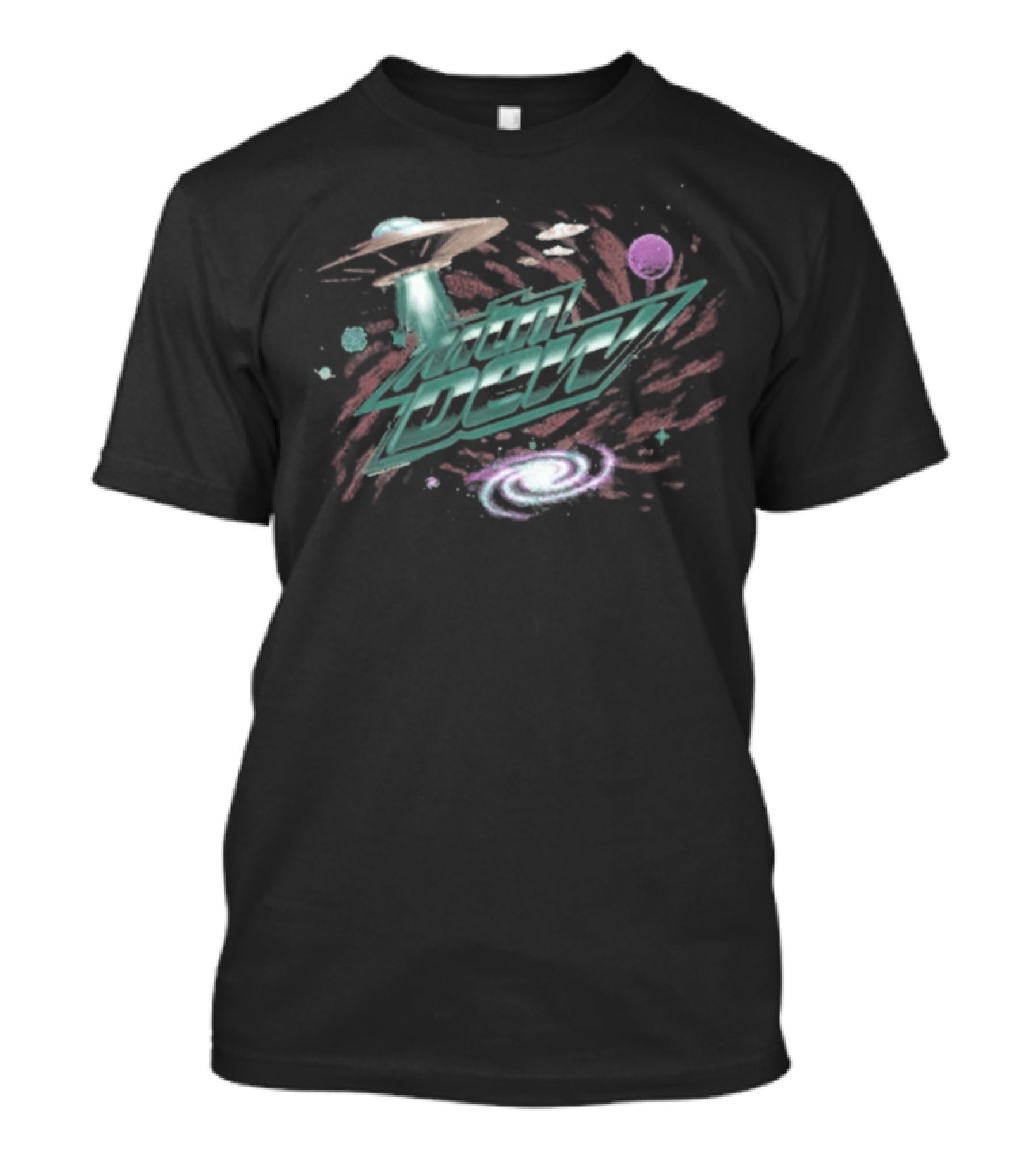 Mtn Dew Space Themed UFO Alien Galaxy Cosmic Adventure T-Shirt