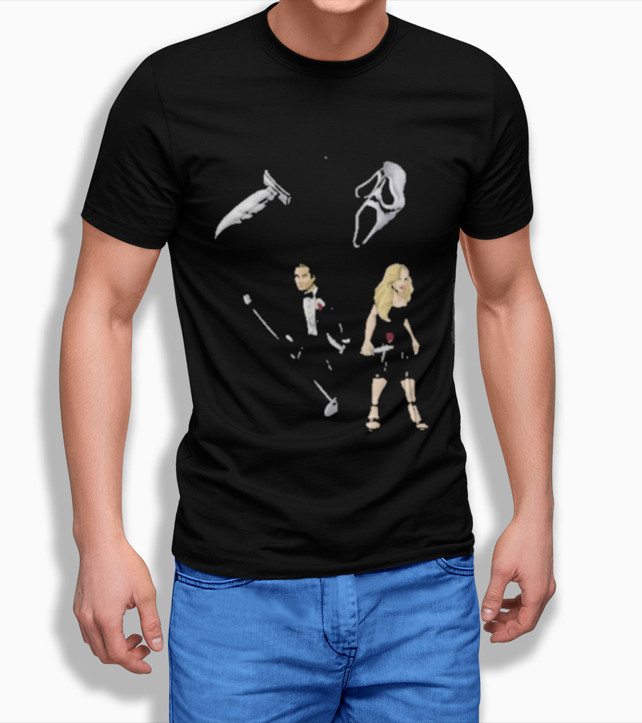 Ice Nine Kills McKenna Grace Horror Collaboration With Knives And Masks T-Shirt