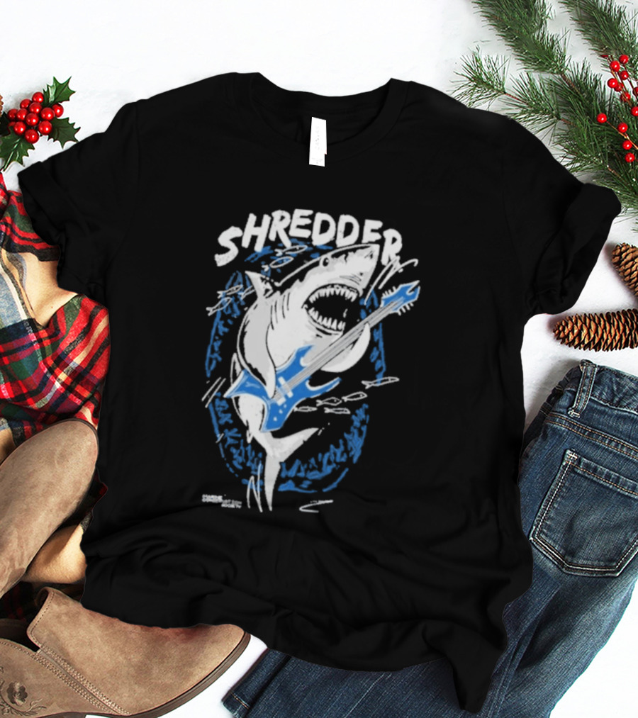 Shredder Shark With Electric Guitar T-Shirt