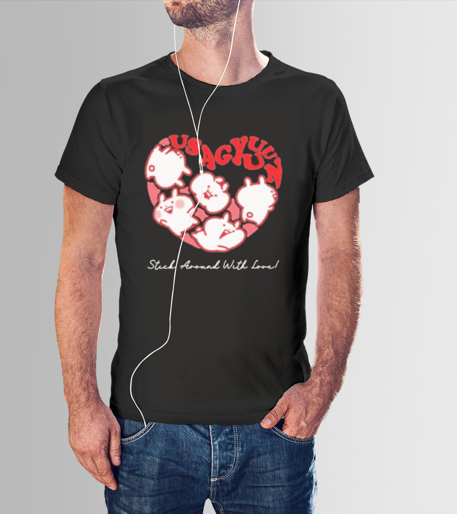 Usagyuuun 9th Anniversary Stick Around With Love T-Shirt