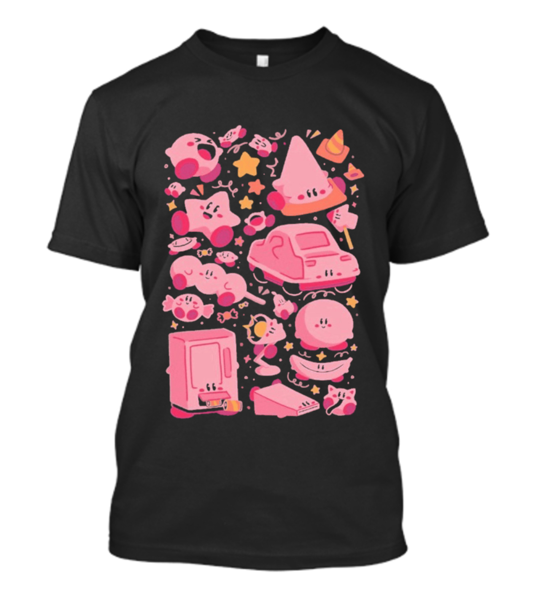Pink Overload Arigatees Studio Whimsical Cute Cartoons T-Shirt