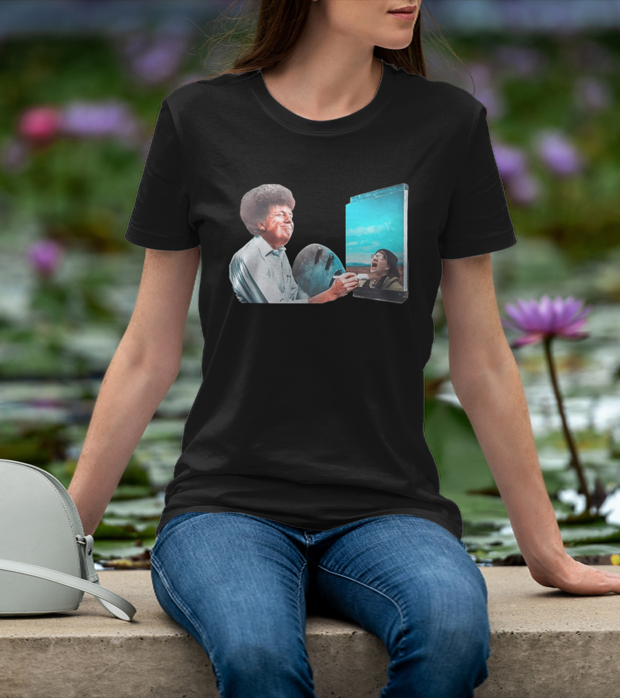 Donald Trump Bob Ross Painting Parody Humor Political T-Shirt
