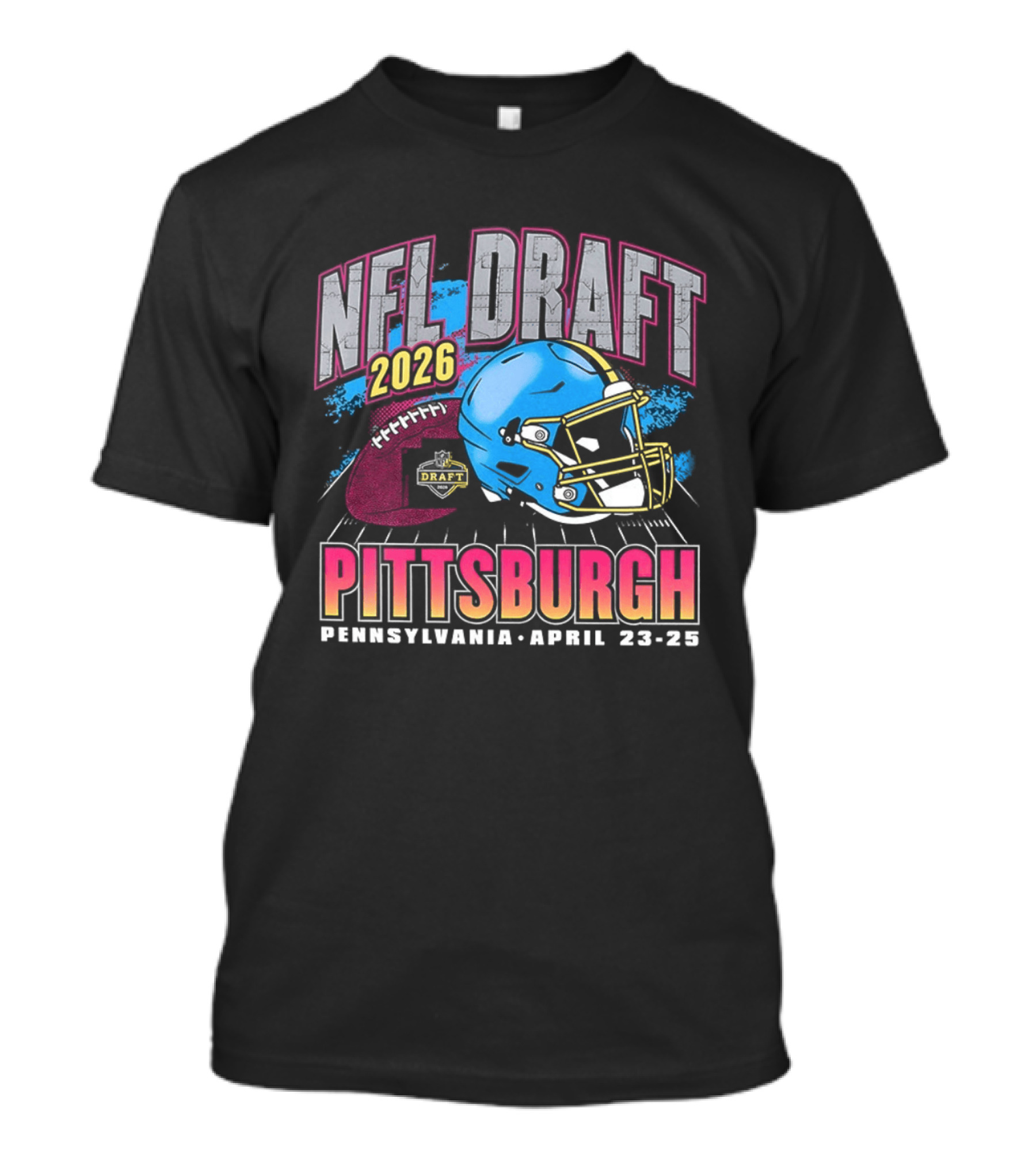 NFL Draft 2026 Pittsburgh Pennsylvania April 23 25 Helmet T-Shirt