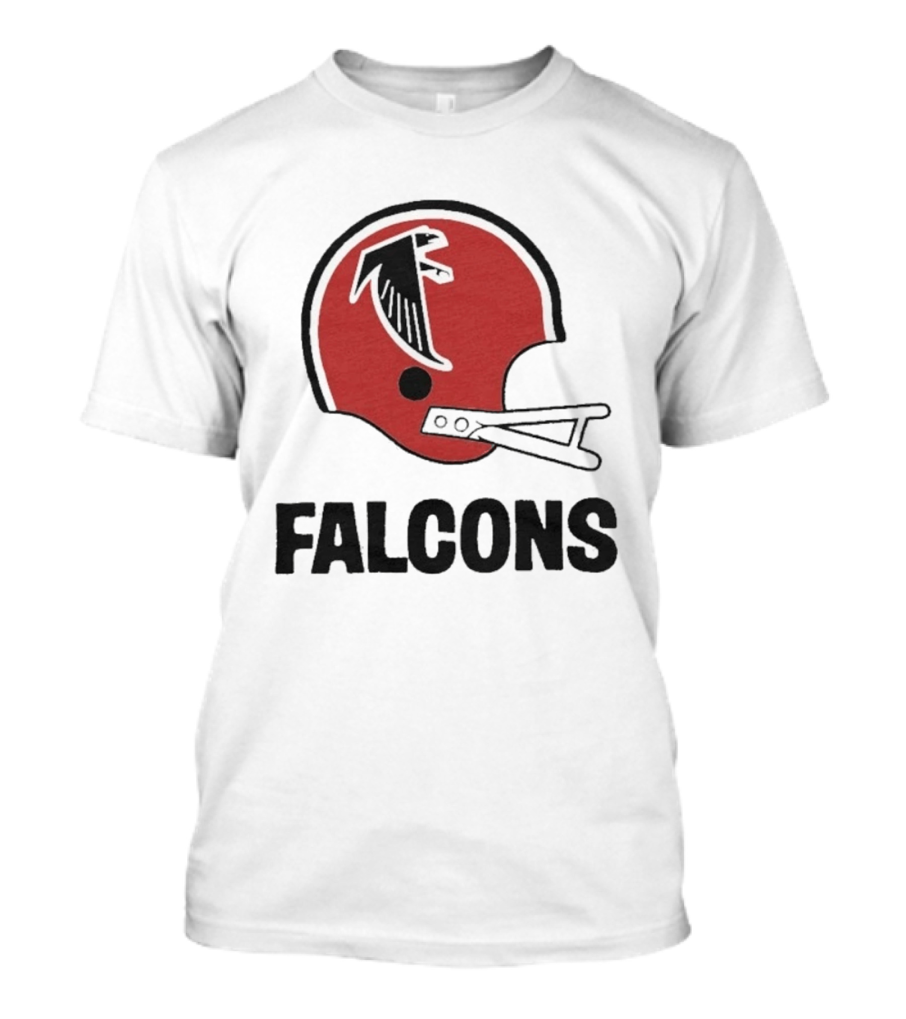 Atlanta Falcons Big Helmet Red Falcon T-Shirt