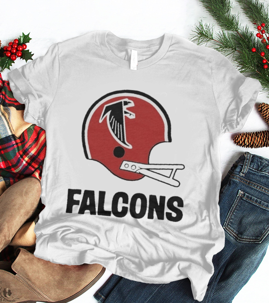 Atlanta Falcons Big Helmet Red Falcon T-Shirt