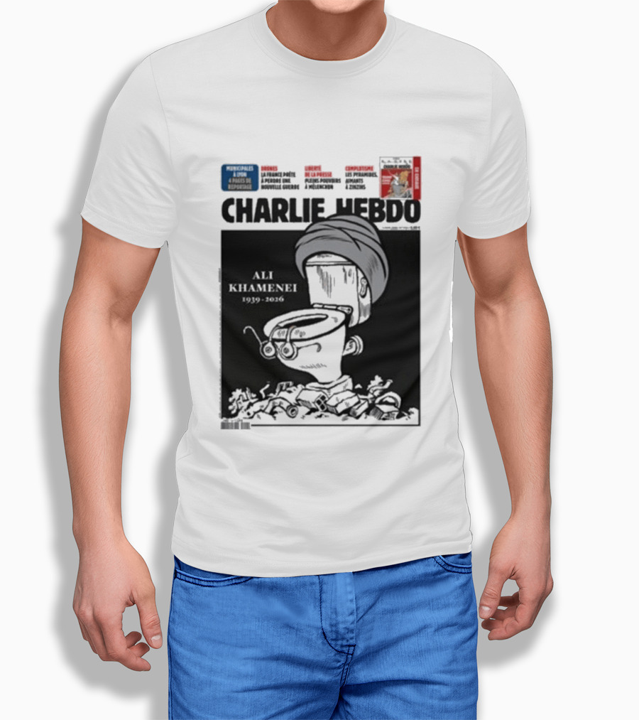 Charlie Hebdo Khamenei Cover Toilet Humour Edition T-Shirt