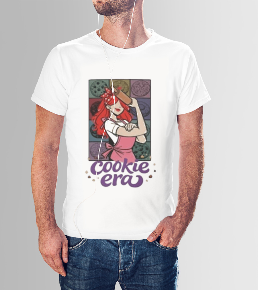 Chloe Sexton Cookie Era Retro Baking Rolling Pin Red Hair Apron T-Shirt
