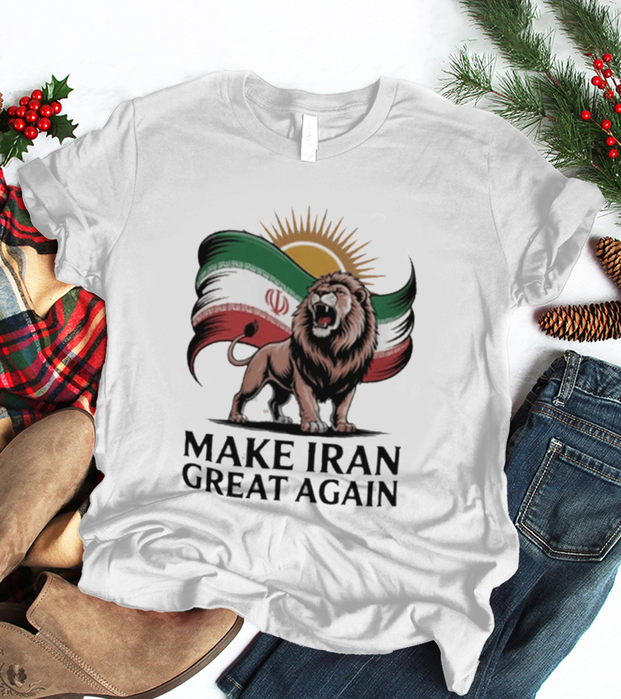 Make Iran Great Again Persian Lion Flag Sun T-Shirt