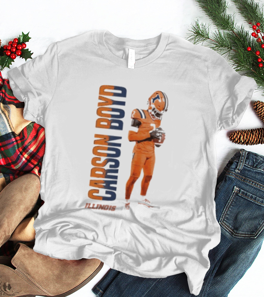Carson Boyd Illinois Fighting Illini Player Football T-Shirt