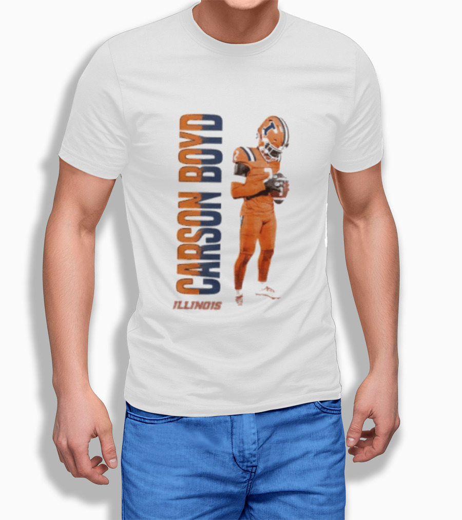 Carson Boyd Illinois Fighting Illini Player Football T-Shirt