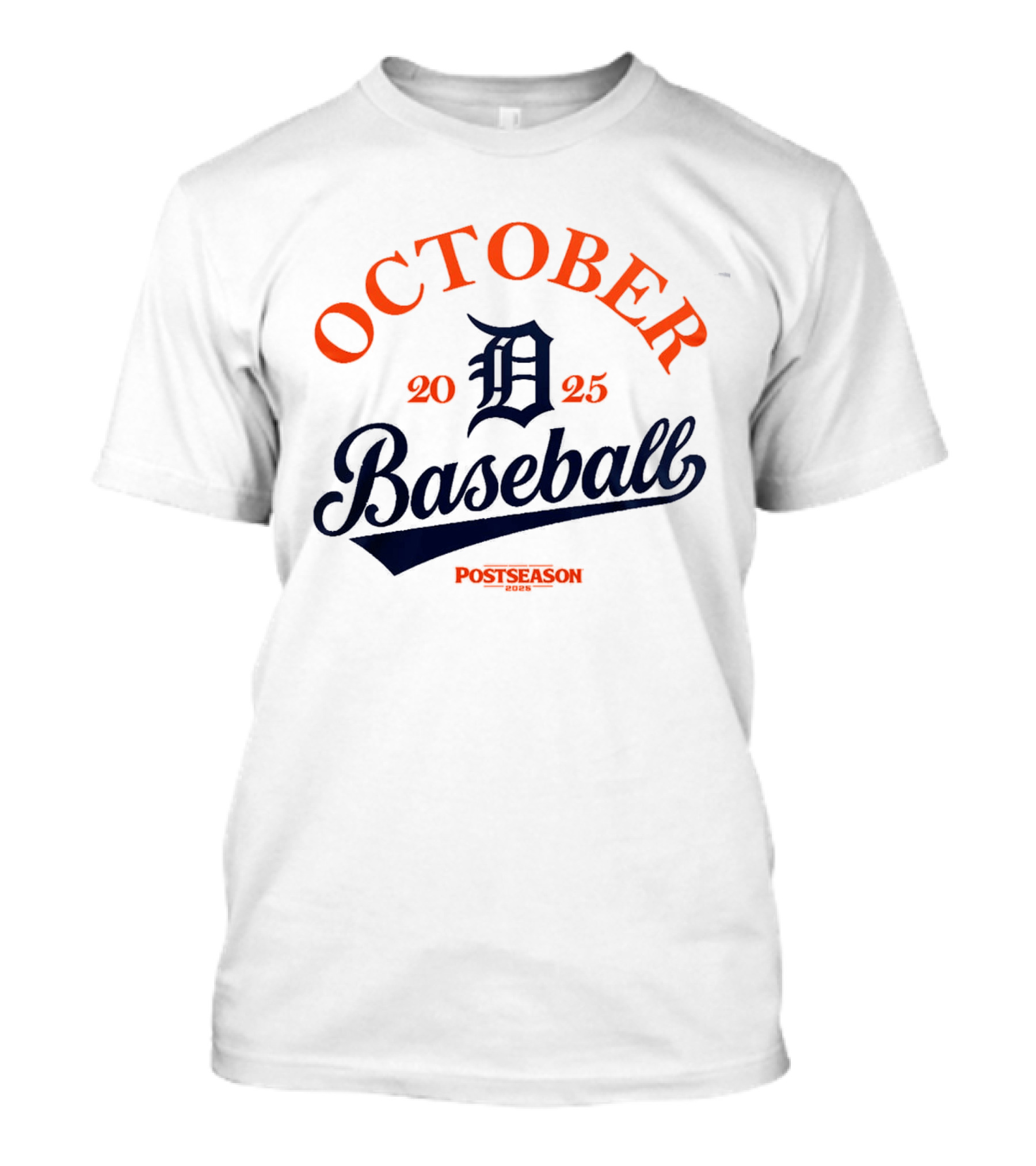 Detroit Tigers October Baseball Postseason 2025 T-Shirt