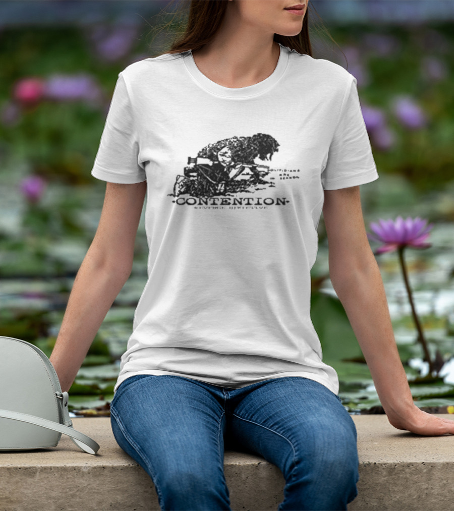 Contention Crosshairs Evil Greed Rage Against Authority T-Shirt